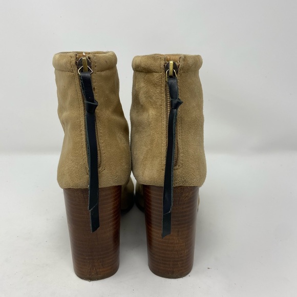 Jeffery Campbell Tan Rumble Sueded Ankle Booties 9 - Picture 5 of 11